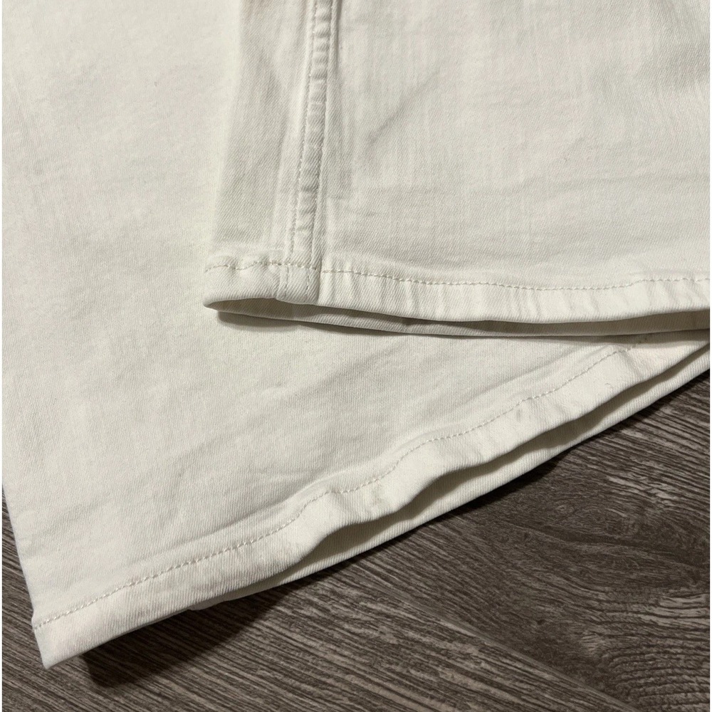Free People Penny Stretch Pull-On Mid Rise Flare Jeans Worn White SZ 29 (28x33) - Picture 6 of 11